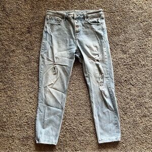 Old Navy Slim Straight High Rise Jean - Light Wash